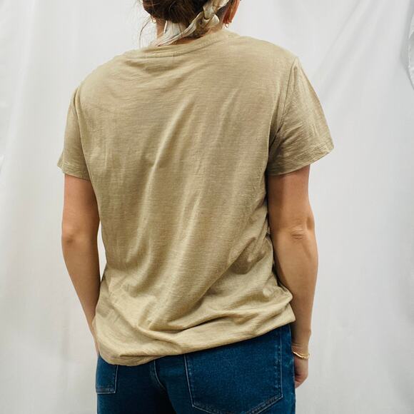 Icebreaker L Merino Wool Tan Crewneck tee - Picture 4 of 6